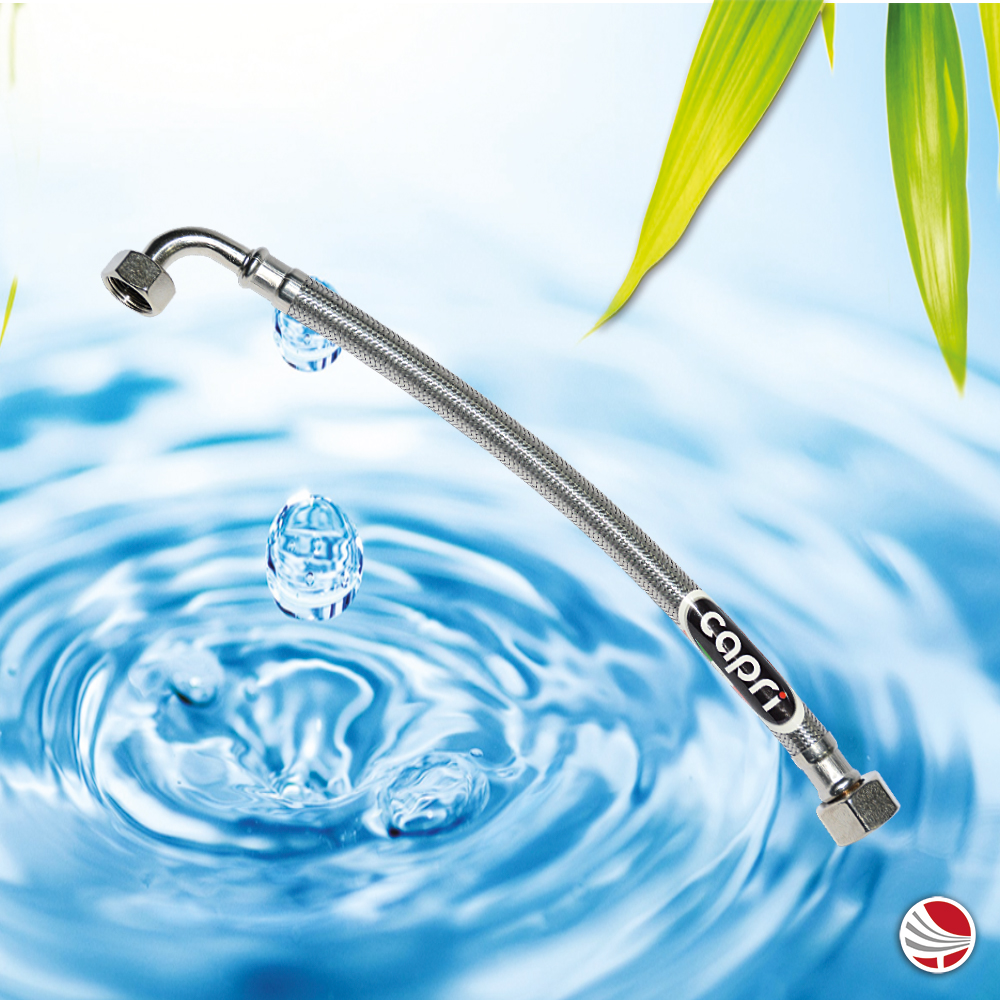 Flexible chasse d’eau 15/21 male femelle 30cm